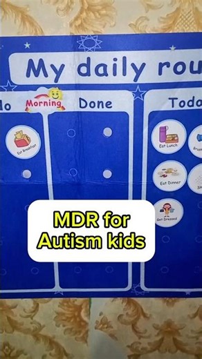 How to use a visual daily routine chart (very similar to a Visual Schedule Board).