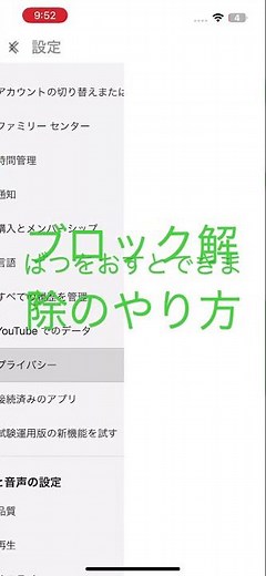 ブロック解除のやり方