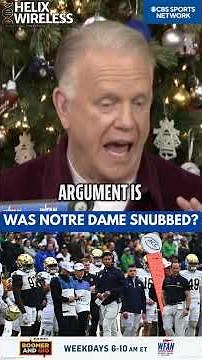 Boomer says Notre Dame should join a conference if it doesn't want to get left out of the CFP: