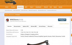 MMOItems内核汉化(服主圈子里的奇闻异事)