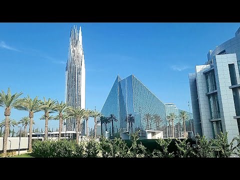Walking tour of the opulent Crystal Cathedral now a Roman Catholic Cathedral in Orange County