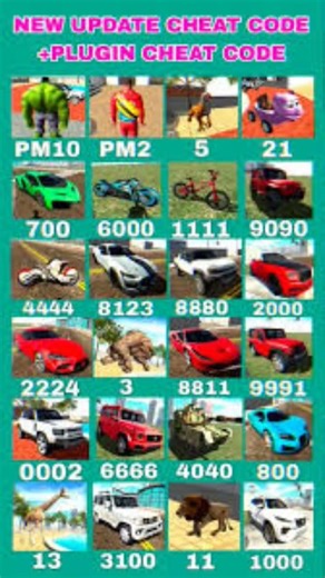 indian Bikes Driving 3D || All NEW CHEATS CODES #shorts