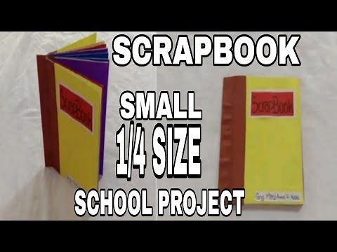 HOW TO MAKE MINIATURE SCRAPBOOK SCHOOL PROJECT