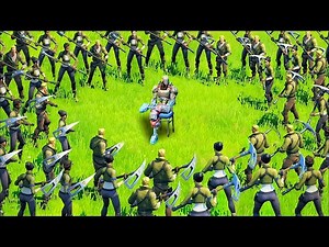 100 CAZADORES intentaron Eliminarme en Fortnite