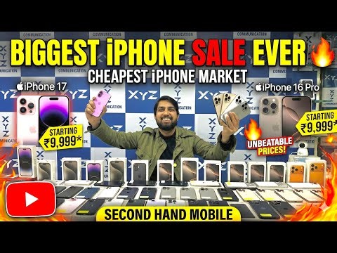 Biggest iPhone Sale Ever 🔥| Cheapest iPhone Market | Second Hand Mobile iPhone 17 iphone16 Pro
