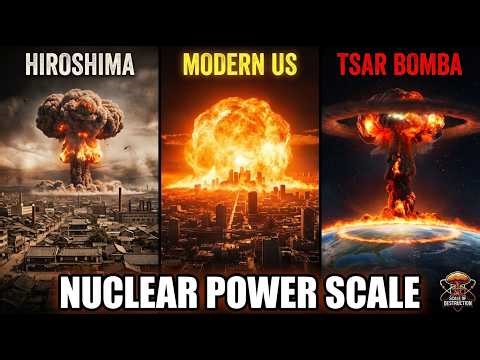 Nuclear Explosion Comparison: Hiroshima vs Modern Megaton Bombs | Scale of Destruction