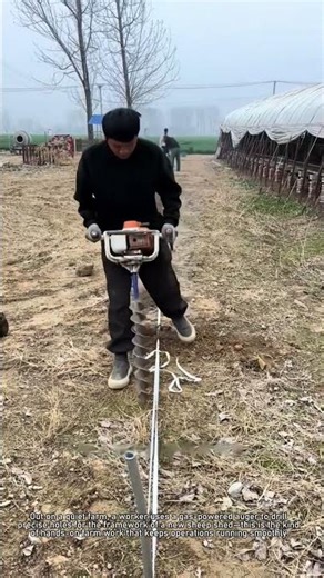 Drilling Holes for Sheep Shed Framework: Farm Work ASMR