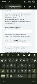 contact support in jumptask