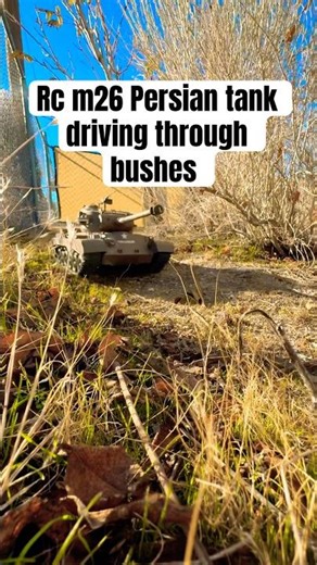 Rc m26 Persian tank ￼driving through bushes # Kai builds # bushes