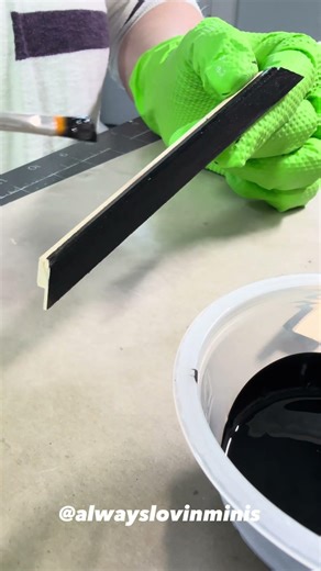 Painting these window frame pieces took half a day! #dollhouse #painting #diy