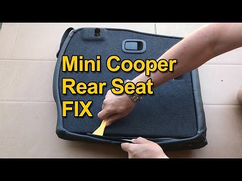 Mini Cooper Seats - Rear seat from R52 Convertible Mini Cooper disassembly