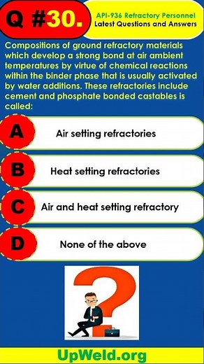 Q30 API 936 Exam Latest Questions and Answers 2023 #shorts
