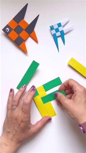 Easy Woven Fish Craft 🐠🐟
