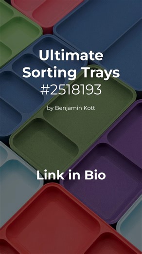 Ultimate Sorting Trays — Best Parametric 3D Printed Organizer with Custom Grid Layout