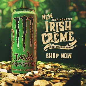 You're in luck. Break your coffee routine with NEW Java Monster Irish Crème! Shop now. | Monster Energy