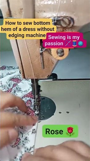 How to sew without edging machine #sewing #sewingtechnique #sewinginstruction #sewingtutorial #sewn