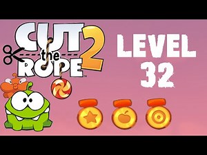 Cut the Rope 2 - Level 32 (3 stars, 54 fruits, 3 stars + don't use air cushions)