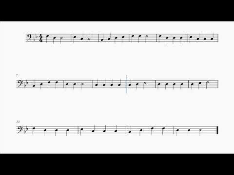 Lightly Row – Bass Clef | Beginner Sheet Music Play Along