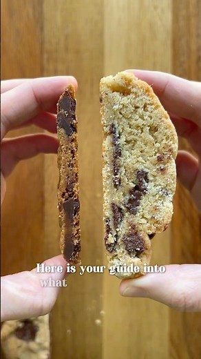 Same ingredients different cookie here’s the science behind why #bakingrecipes #bakinghack