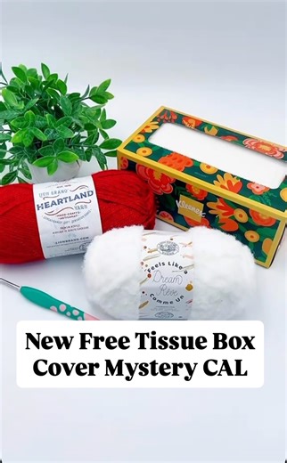 Comment “AUG25MCAL” if you want to join the New Free TISSUE BOX COVER MYSTERY CROCHET ALONG! It starts August 18th with 3 written parts, each with a video tutorial! I’ll be using @lionbrandyarn 🧶 Heartland and Feels like a Dream Yarn and a 4mm hook. Well even have a Crochet Party with Prizes at the end! Wanna join us? Sign up on my blog for free! . . . #crochet #nickishomemadecrafts #crochetpatterns #mysterycrochetalong #crochetalong #crochettissueboxcover #tissueboxcover #freecrochetpattern #c
