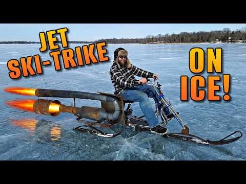 Turning a kids Scooter into a JET-POWERED Ice Sled