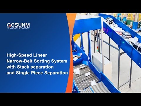 High Speed Linear Narrow Band Sorting System with Stack separation and Single Piece Separation