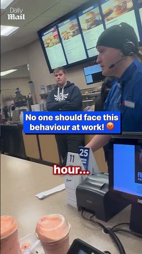 Rude customer lashes out at fast-food worker