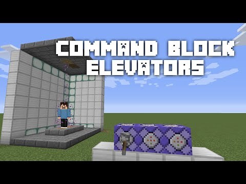 New Minecraft Command Block Elevators Simple Command tutorial. Make Elevators In Minecraft Java!
