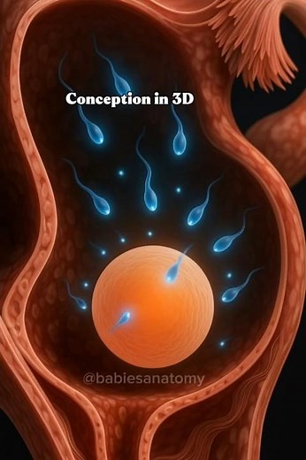 Moment of Conception The Beginning of Life #3danimation #babydevelopment #concepción