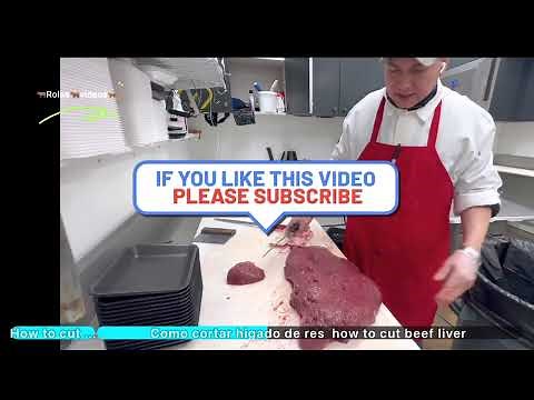 Beef liver how to cutting slices