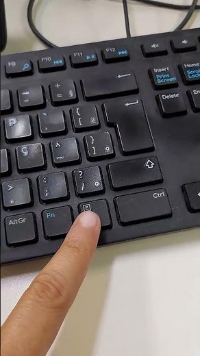 Keyboard key that functions like the right mouse button.