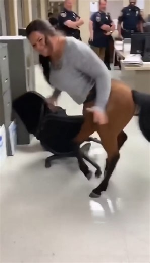 6.9M views · 3.6K reactions |  LEAKED BODYCAM FOOTAGE (AI)  Officers in Texas were left speechless after a half-human, half-horse creature resisted arrest inside the station. Witnesses say the suspect refused to “trot quietly,” leading to a full-on hoof brawl in the evidence room. Subscribe to StrangeAI for more AI bodycam footage, weird police encounters, and unbelievable news moments. #StrangeAI #AIshorts #FunnyAI #AIVideo #Bodycam | Strange AI | Facebook