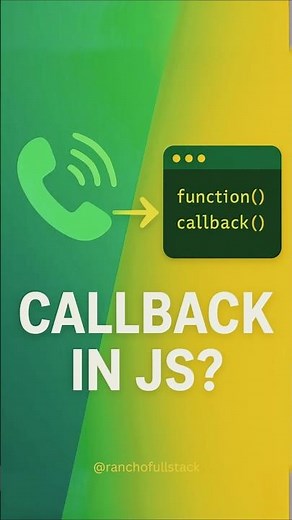 What is a Callback in JavaScript? 🔥 #CallbackFunction #webdevelopment #frontenddevelopment #shorts