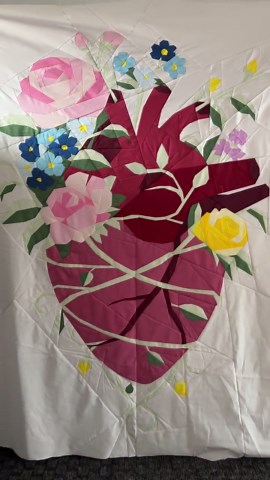 Heart and Flowers Foundation Paper Piecing PDF Pattern - Etsy