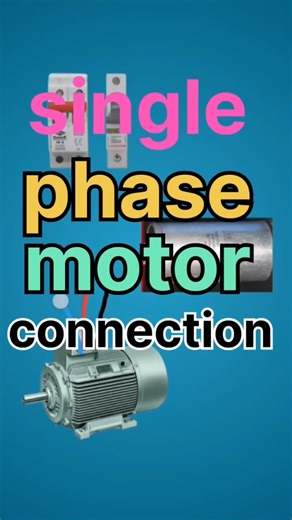 #single phase motor connection #shortvideo #shortsfeed #viral #electrical #shorts