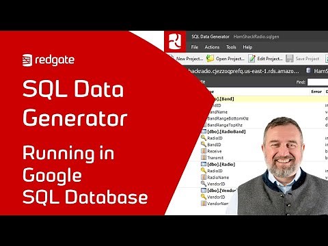 SQL Data Generator Running on Google SQL Database