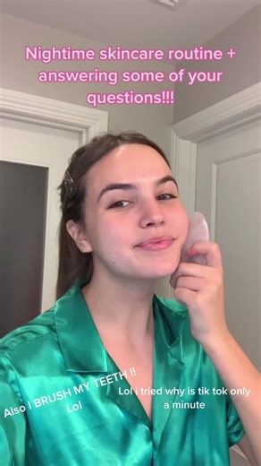 Bailee Madison's Nightime Skincare Routine on TikTok