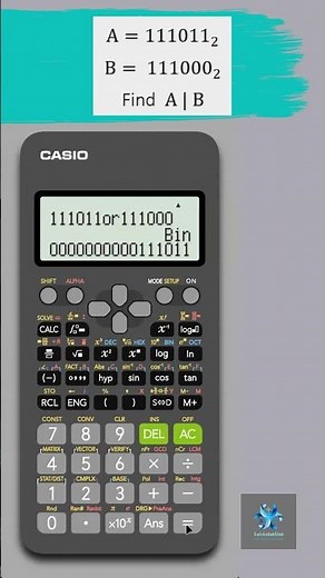 How to Do Bitwise Binary Operation | Casio fx-991ES Calculator | BIN | OR | NOR | Base | ExamTips