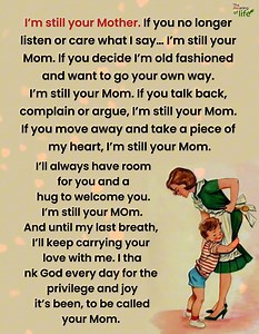 I'm still your Mother | The meaning of life