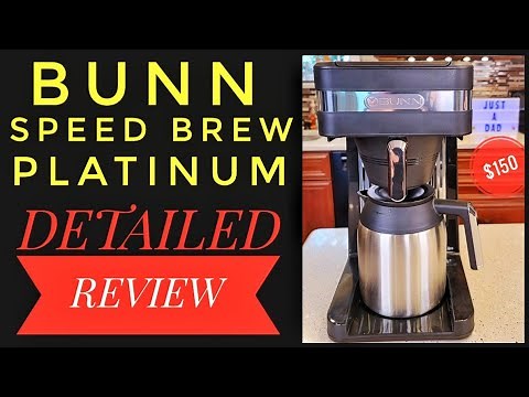 Review Bunn Speed Brew Platinum Thermal 10 Cup Coffee Maker CSB3T