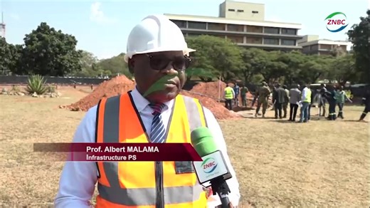 262K views · 7K reactions | The Ministry of Infrastructure and Urban Housing Development says construction works at the burial site for former President EDGAR LUNGU have started. Permanent Secretary, Professor ALBERT MALAMA confirmed to ZNBC News that government began working on the site yesterday, and that progress has already been made. #EdgarLungu | ZNBC Today | Facebook