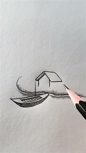 How to river landscapes#drawing#drawingtechniques#art