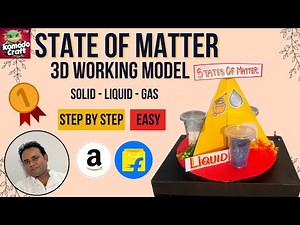 States of Matter Working Model | Solid Liquid Gas 3D Model | Komodo Craft