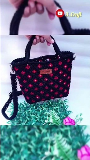 Cara Membuat Tas Menggunakan Teknik Macrame|Tas Tali Kur|Tas Sling Bag #macrametutorial