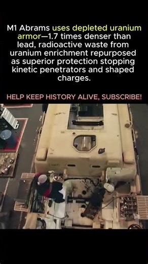 M1 Uses DEPLETED URANIUM Armor — Extremely Dense Protection || WW2 #shorts #ww2