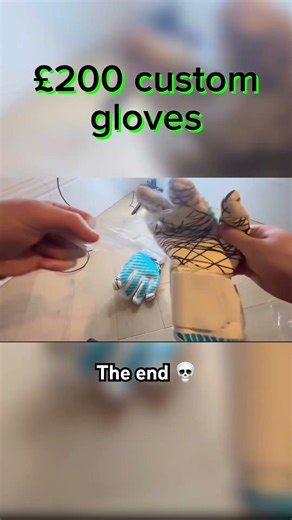 £200 custom goalie gloves