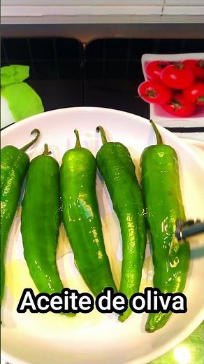 Pimientos asados en el MICROONDAS #short #pimientos
