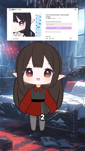 3 Free Customisable Vtuber Models!! #vespieralaric #vtuber #freevtubermodel