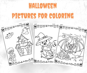 Halloween Pictures for coloring
