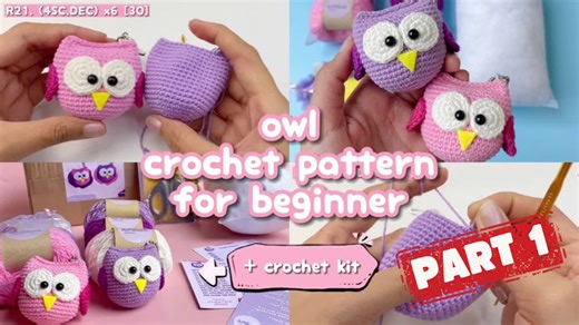 Owl crochet tutorial | Beginner-friendly amigurumi part 1